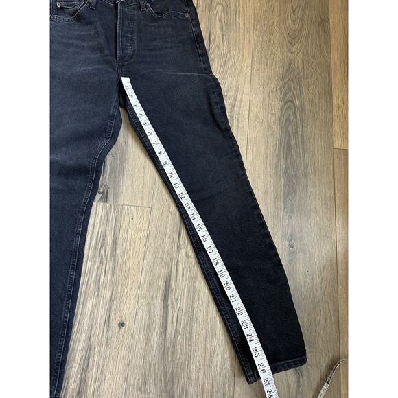 Agolde Nico Jean black size 26 Compilation Wash Stretch High Rise Straight Leg - Picture 7 of 10